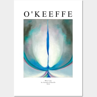 High Resolution Georgia O'Keeffe Painting Blue Line 1919 Posters and Art